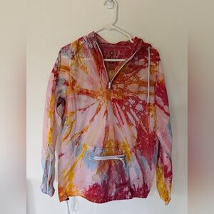Empyre Tie Dye Pullover Rain Hoodie Size Small